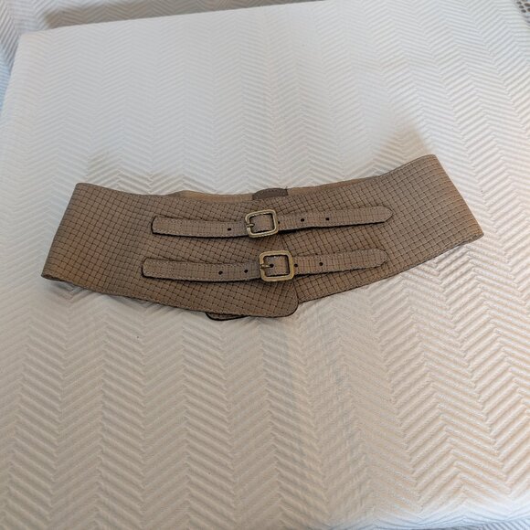 De Lonti Genuine Leather Obi Corset Belt Made in Italy Size Medium to Large - Picture 1 of 10